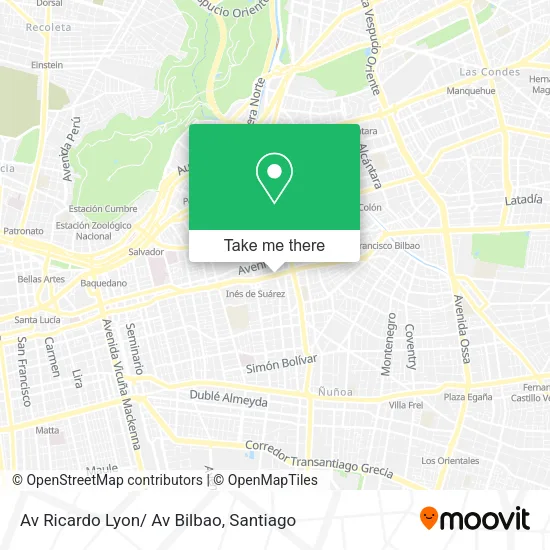Av Ricardo Lyon/ Av Bilbao map
