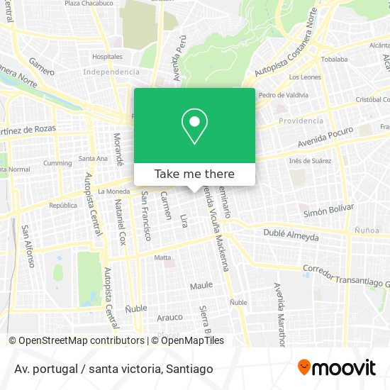 Av. portugal / santa victoria map