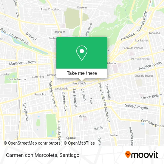 Carmen con Marcoleta map