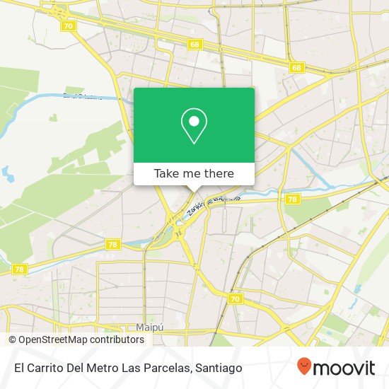 Mapa de El Carrito Del Metro Las Parcelas