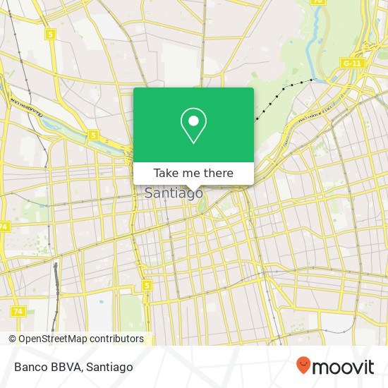 Mapa de Banco BBVA