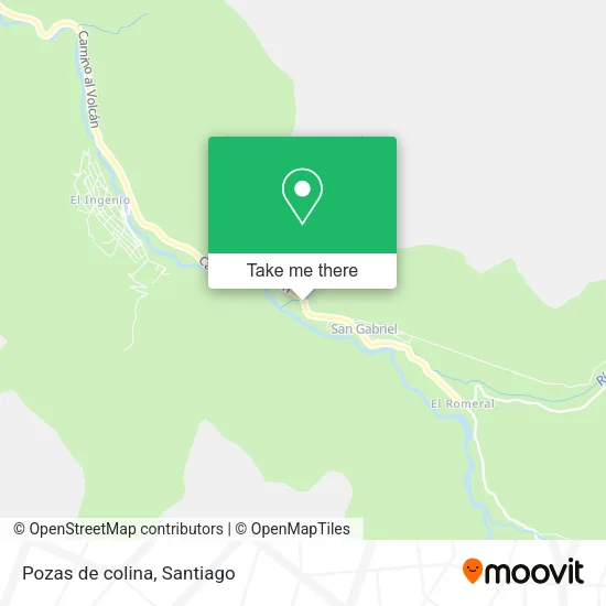 Mapa de Pozas de colina