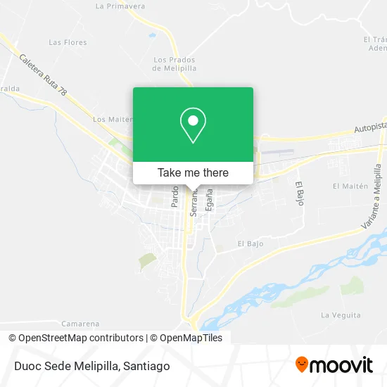 Duoc Sede Melipilla map