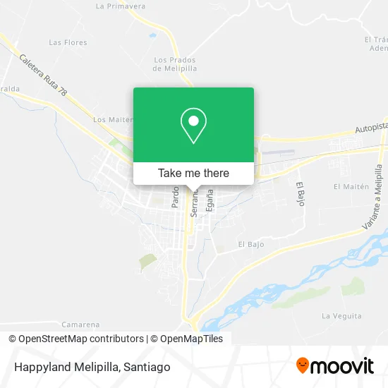 Happyland Melipilla map