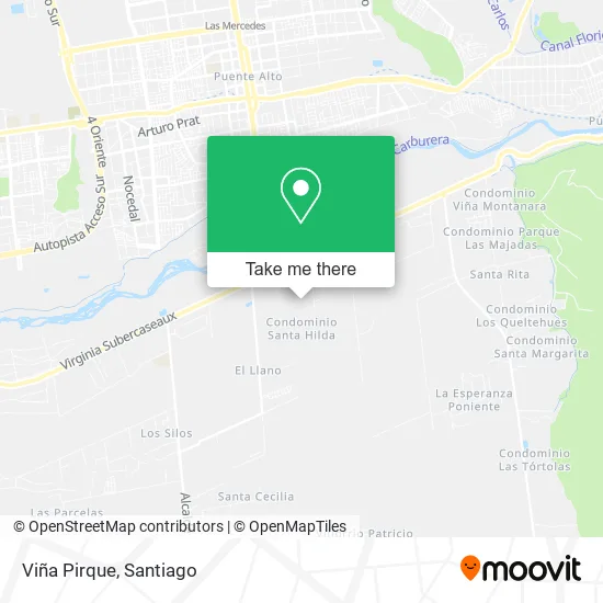 Viña Pirque map