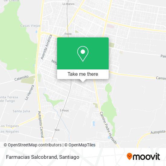 Farmacias Salcobrand map