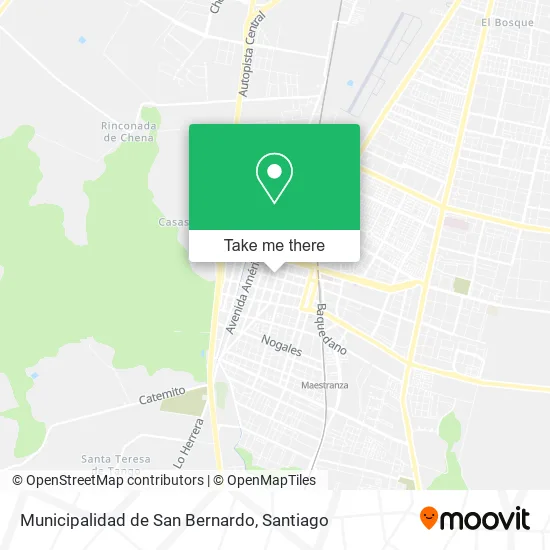 Municipalidad de San Bernardo map