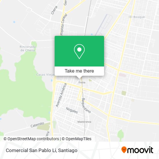 Comercial San Pablo Li map