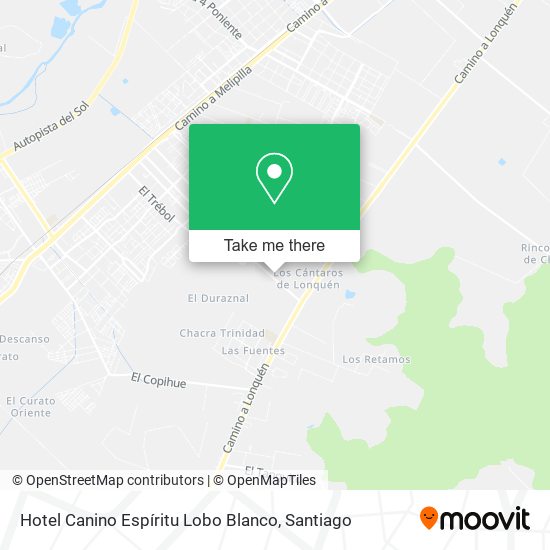 Mapa de Hotel Canino Espíritu Lobo Blanco