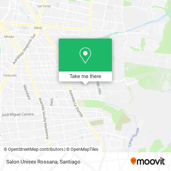 Salon Unisex Rossana map