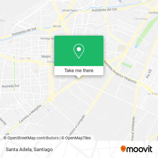 Santa Adela map