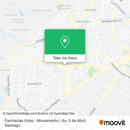 Farmacias Knop - Monumento / Av. 5 de Abril map