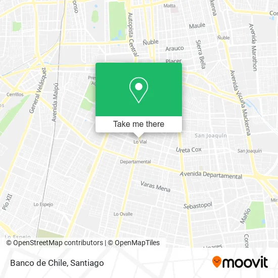 Banco de Chile map
