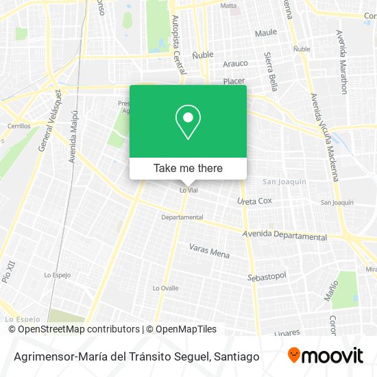 Agrimensor-María del Tránsito Seguel map