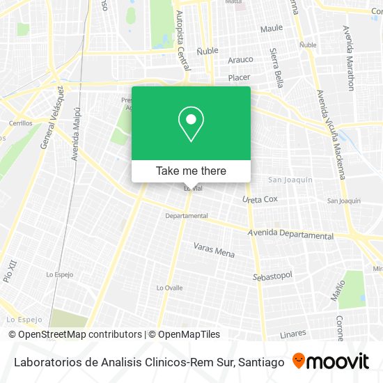 Laboratorios de Analisis Clinicos-Rem Sur map