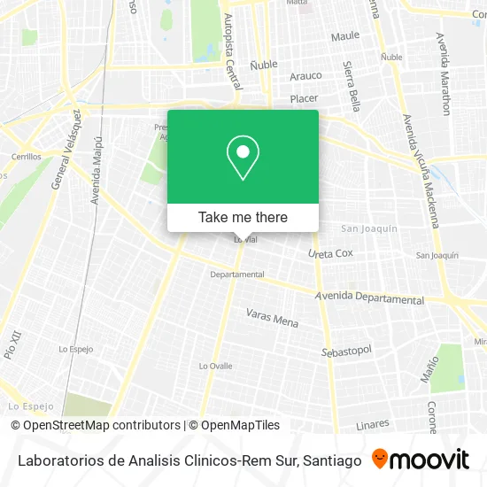 Laboratorios de Analisis Clinicos-Rem Sur map