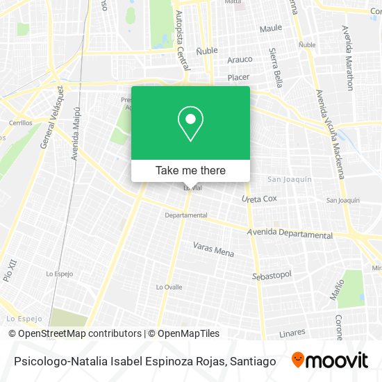 Psicologo-Natalia Isabel Espinoza Rojas map