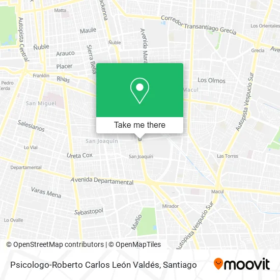 Psicologo-Roberto Carlos León Valdés map