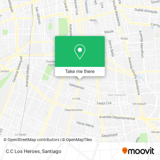 Mapa de C.C Los Heroes