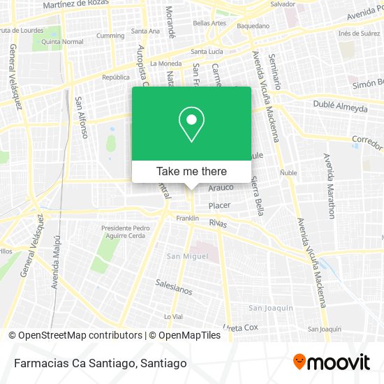 Farmacias Ca Santiago map