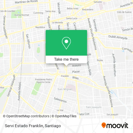 Servi Estado Franklin map