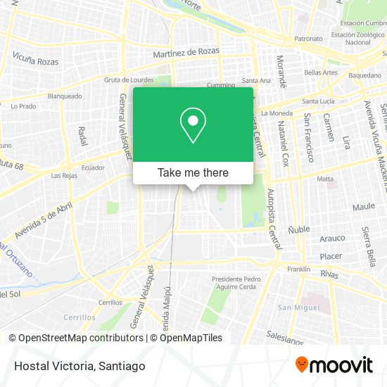 Hostal Victoria map