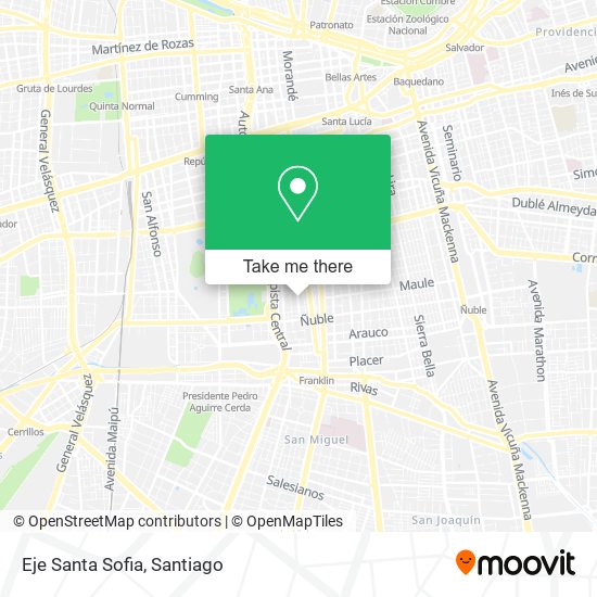 Mapa de Eje Santa Sofia