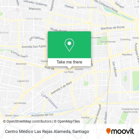 Centro Médico Las Rejas Alameda map