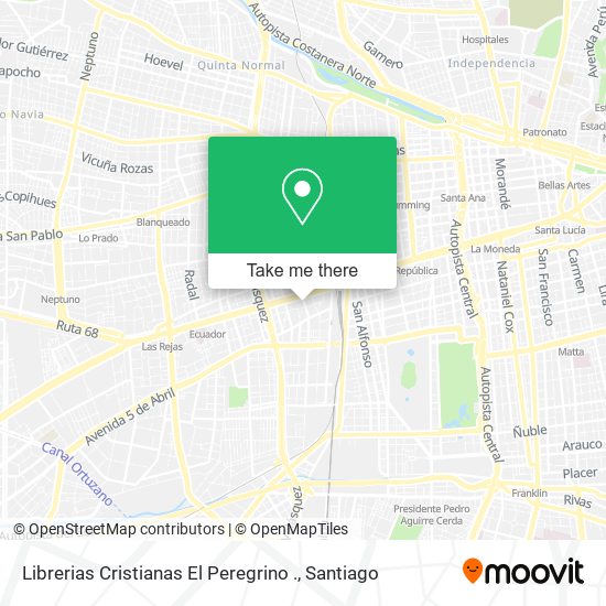 Librerias Cristianas El Peregrino . map