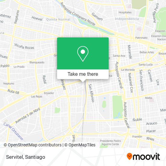 Servitel map