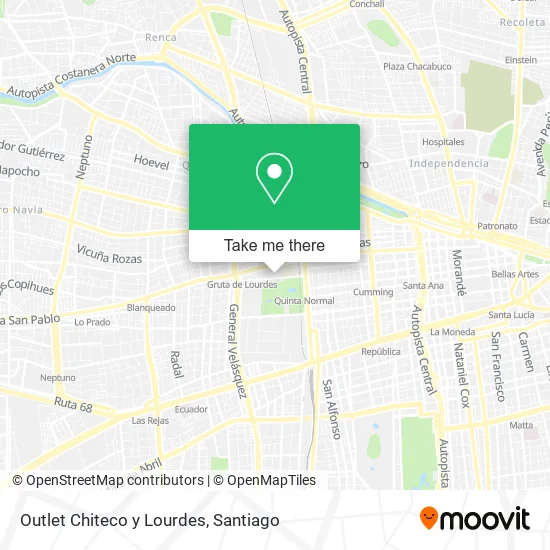 Outlet Chiteco y Lourdes map