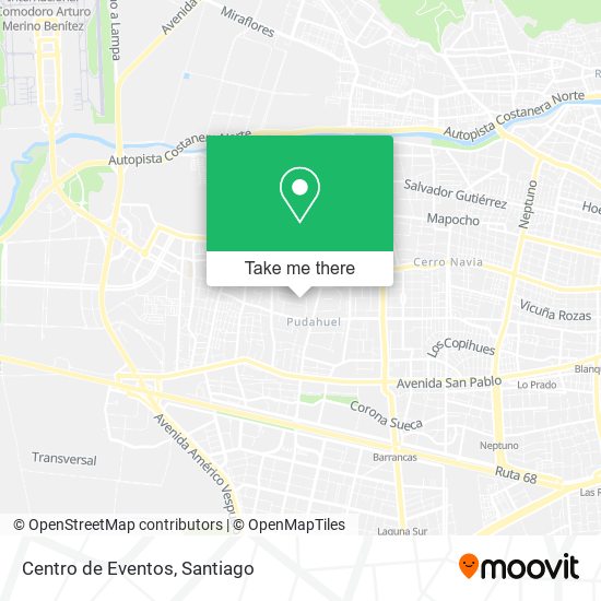 Centro de Eventos map