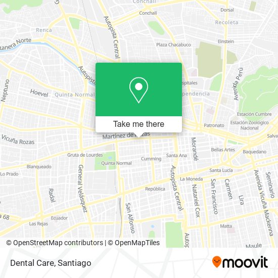 Mapa de Dental Care