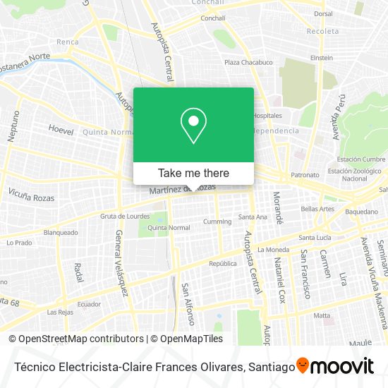 Técnico Electricista-Claire Frances Olivares map