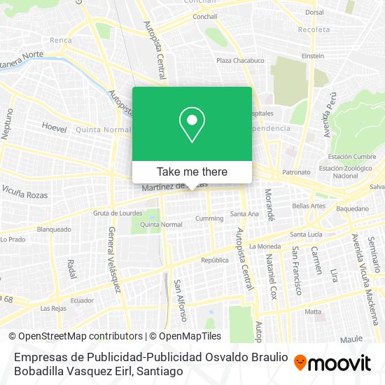 Mapa de Empresas de Publicidad-Publicidad Osvaldo Braulio Bobadilla Vasquez Eirl