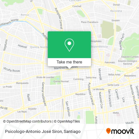 Psicologo-Antonio José Siron map