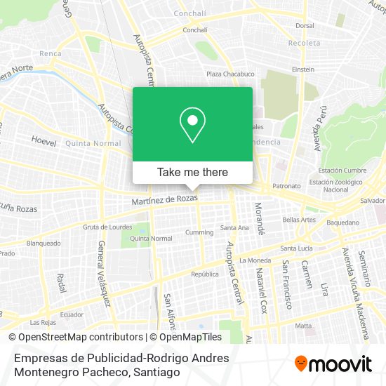 Empresas de Publicidad-Rodrigo Andres Montenegro Pacheco map