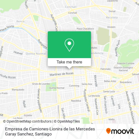 Empresa de Camiones-Lionira de las Mercedes Garay Sanchez map