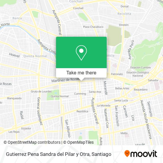 Gutierrez Pena Sandra del Pilar y Otra map