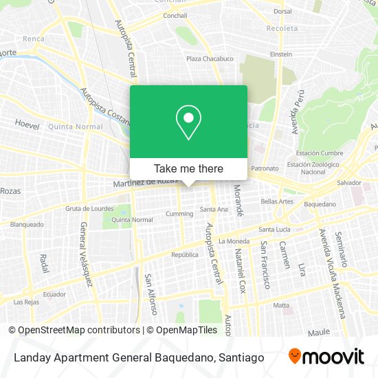 Landay Apartment General Baquedano map