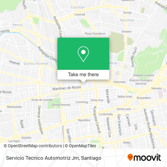 Mapa de Servicio Tecnico Automotriz Jm