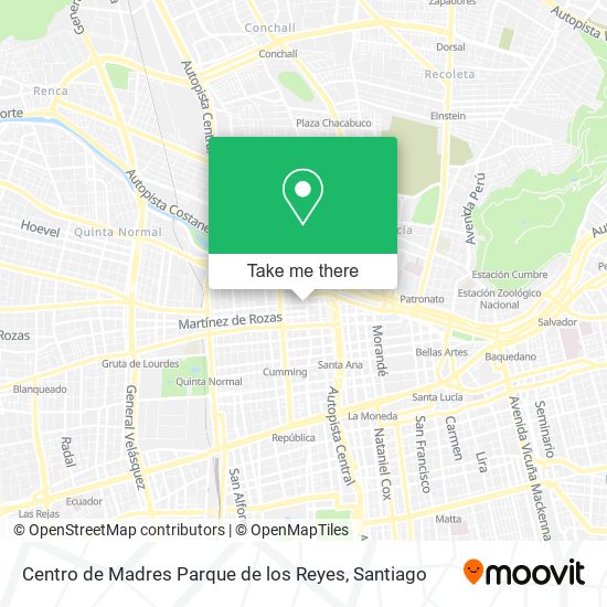 Centro de Madres Parque de los Reyes map