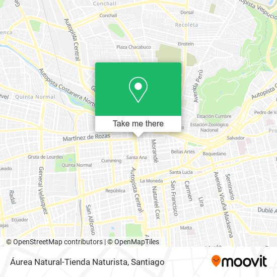 Mapa de Áurea Natural-Tienda Naturista