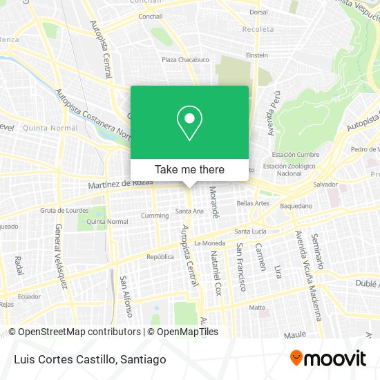 Luis Cortes Castillo map