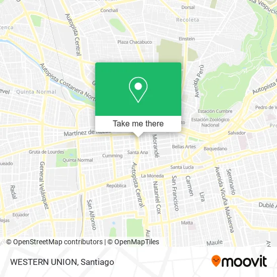 WESTERN UNION map