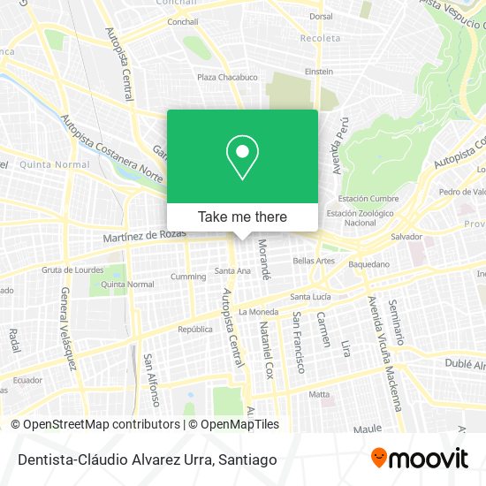 Dentista-Cláudio Alvarez Urra map