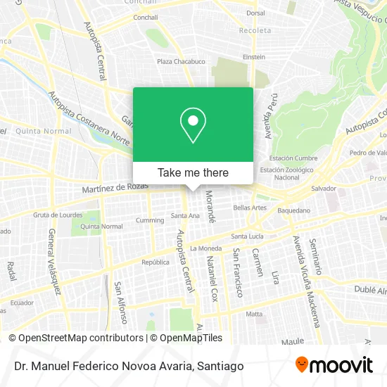 Dr. Manuel Federico Novoa Avaria map