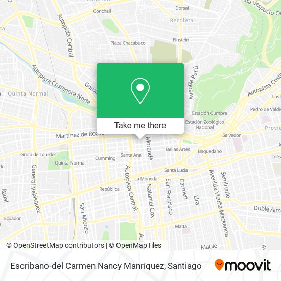 Escribano-del Carmen Nancy Manríquez map