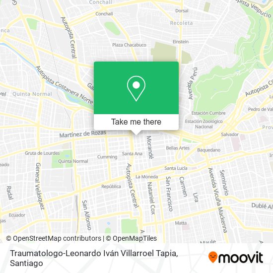 Traumatologo-Leonardo Iván Villarroel Tapia map