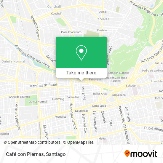 Café con Piernas map